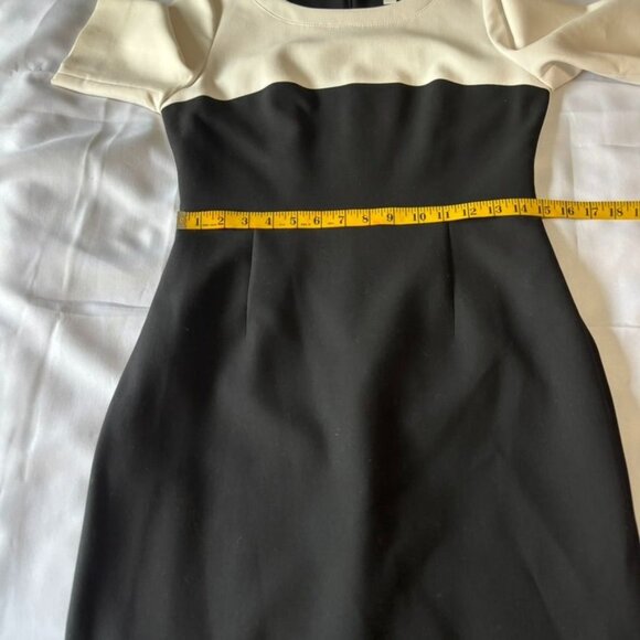 Hugo Boss Womens Black & White Colorblock Sheath Dress Size US 4 Formal Workwear - Picture 7 of 9